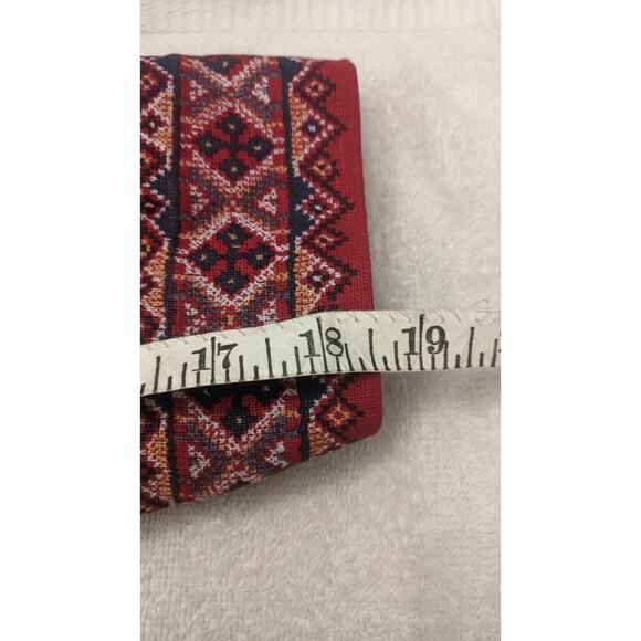 Coldwater Creek Beige Linen Blend Blazer 9with Crossstitch Design, XL - Picture 8 of 11